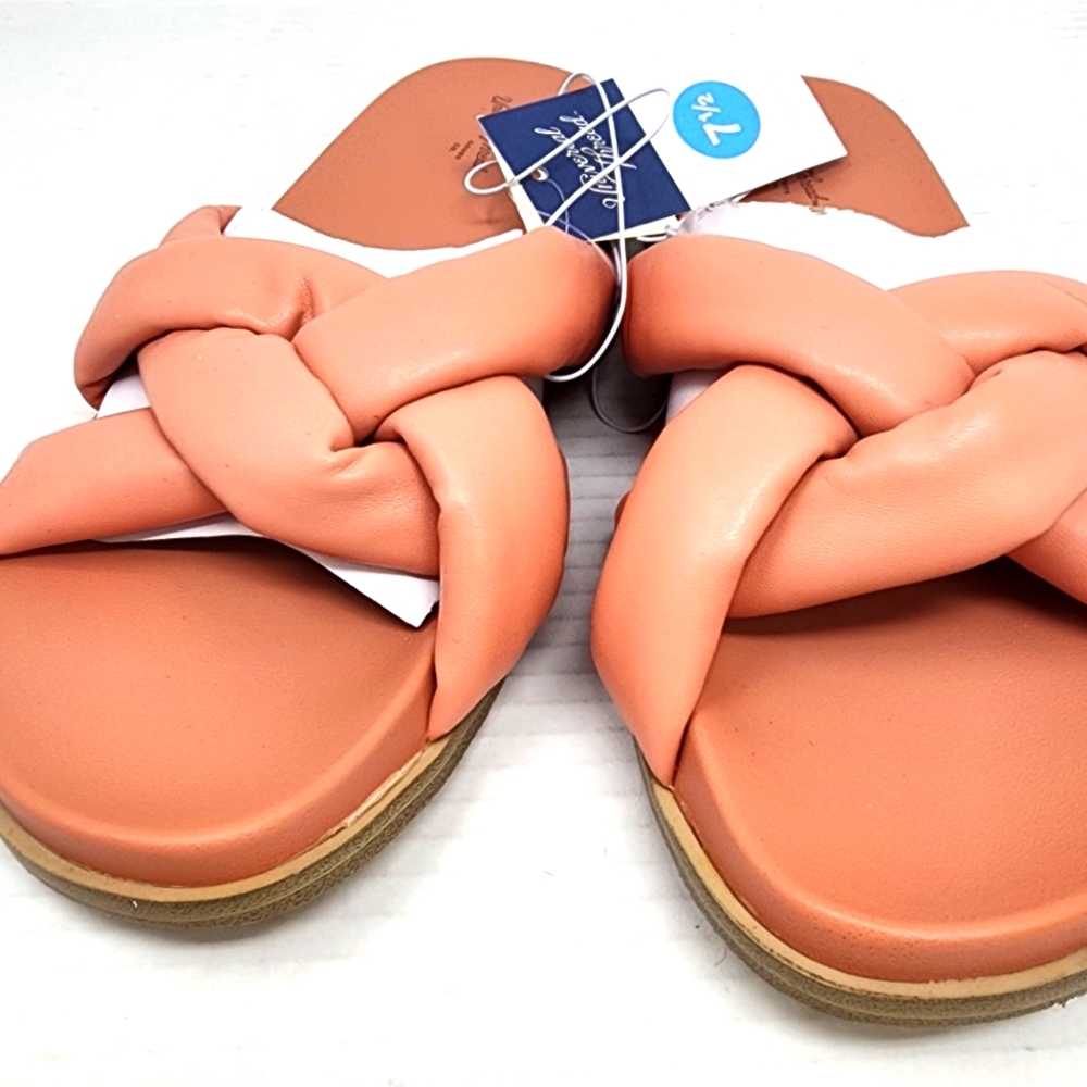 New Universal Thread Coral Slides Sandals Cosette Comfort Padded Sandals‎ 7.5
